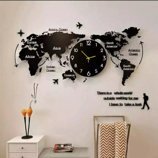 3D Wooden Wall Clock