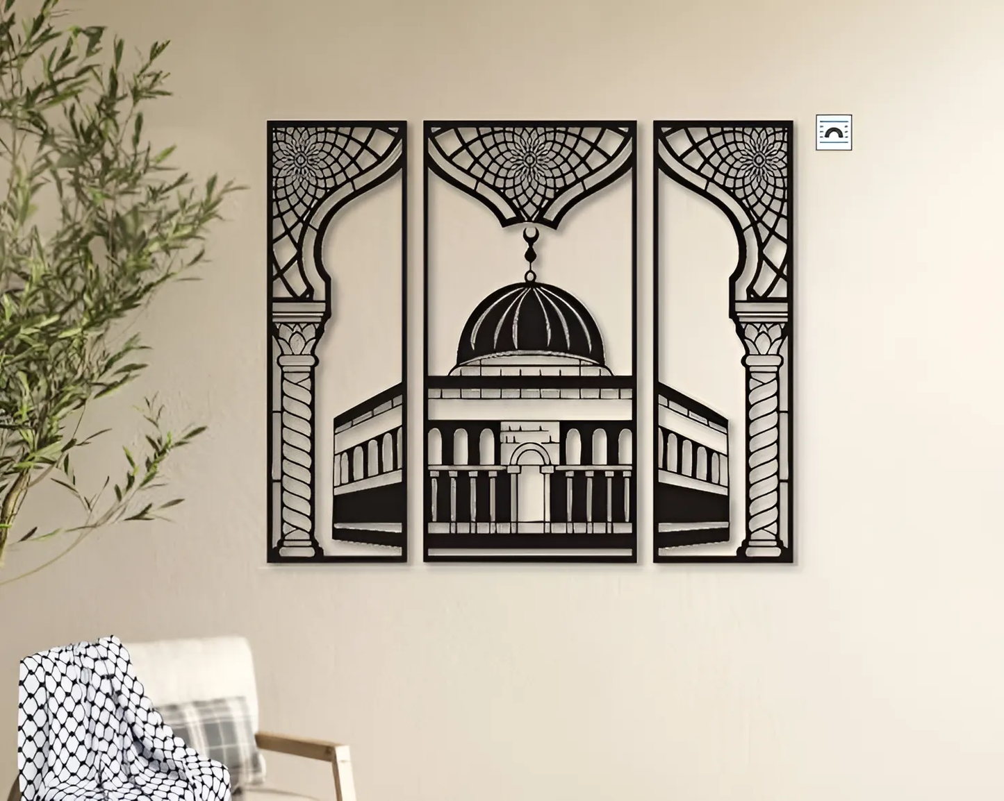 3D Iron Mosque Frame