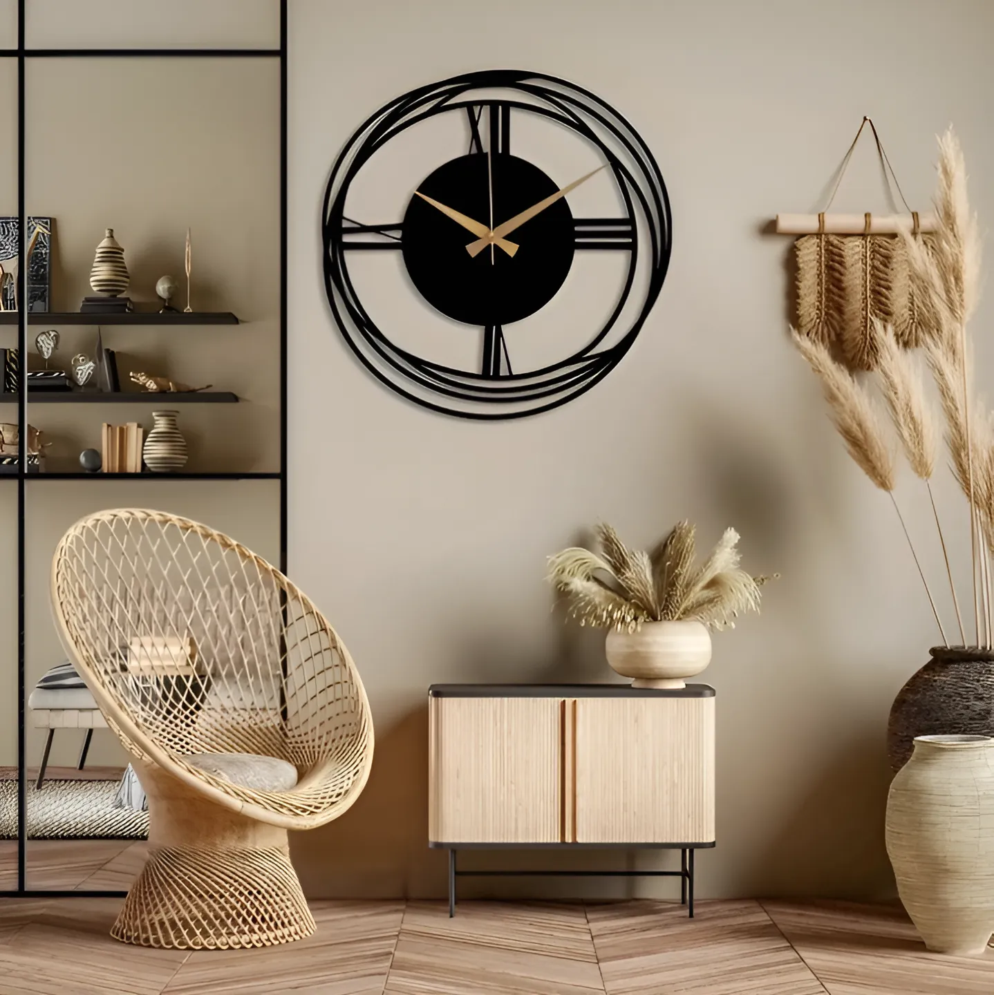 3D Iron Wall Clock