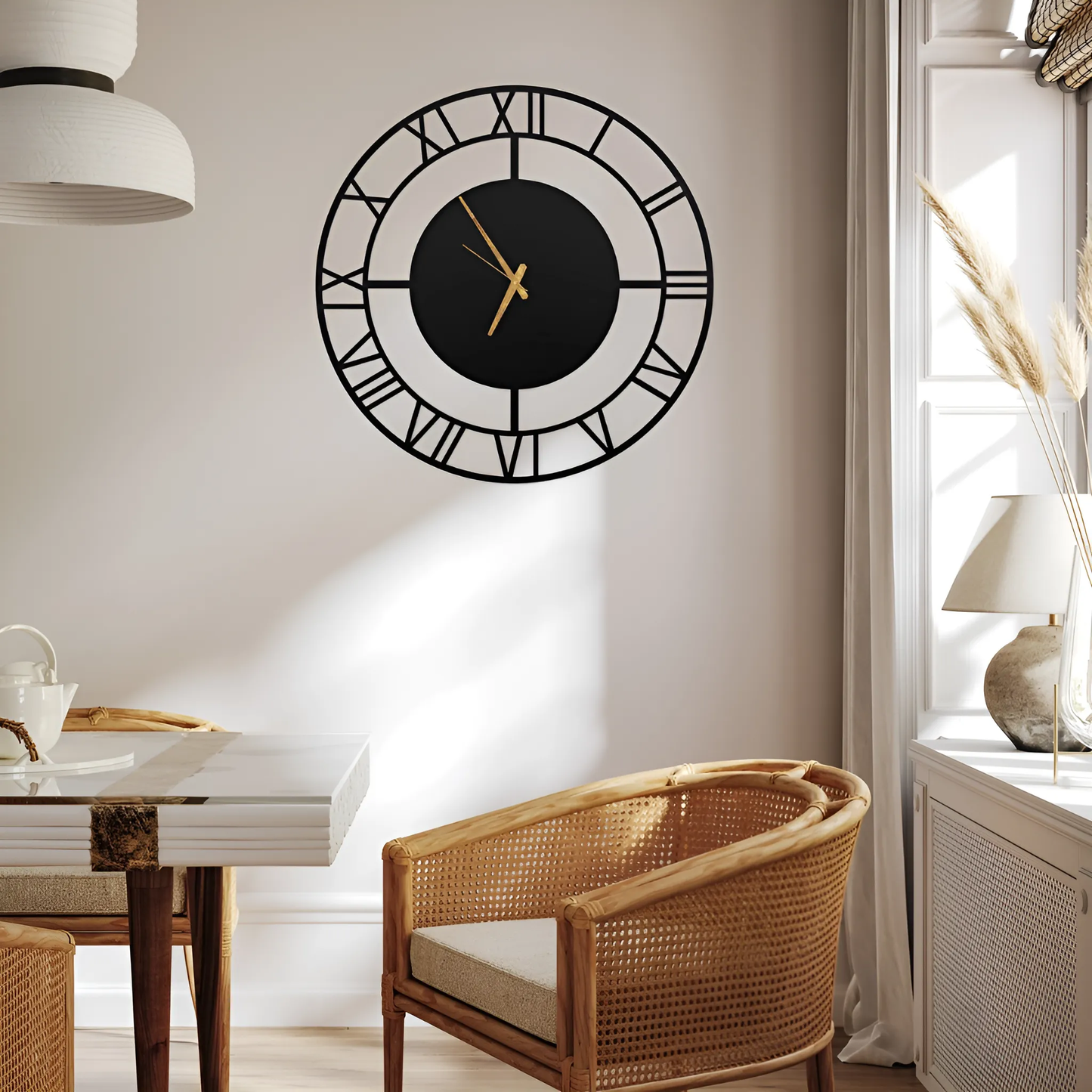 3D Iron Wall Clock